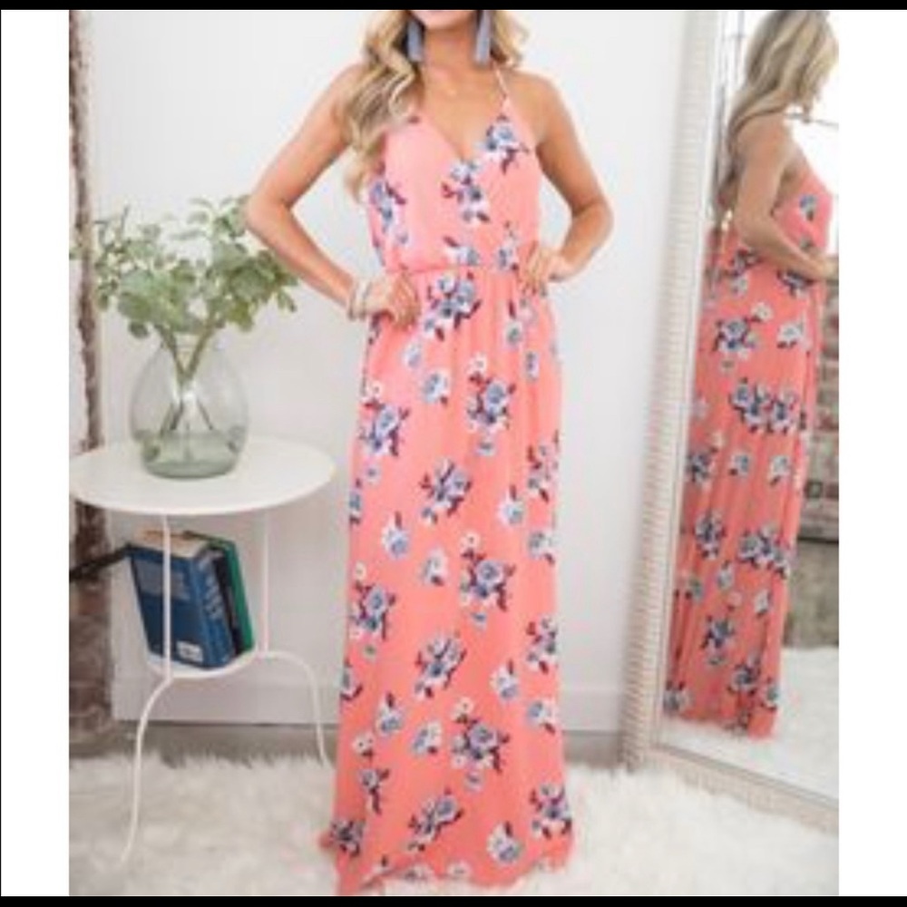 Peach love maxi/ size small-